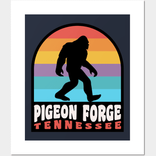 Pigeon Forge Bigfoot Sasquatch Great Smoky Mountains Posters and Art